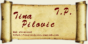 Tina Pilović vizit kartica